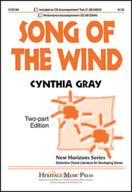 Song of the Wind Two-Part choral sheet music cover Thumbnail